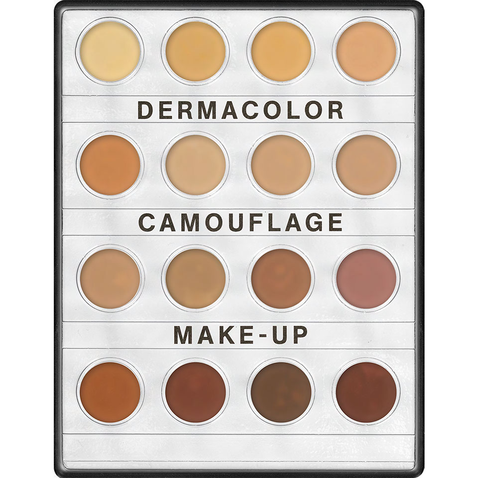 Kryolan Dermacolor Camouflage Mini Palette 16 Farben