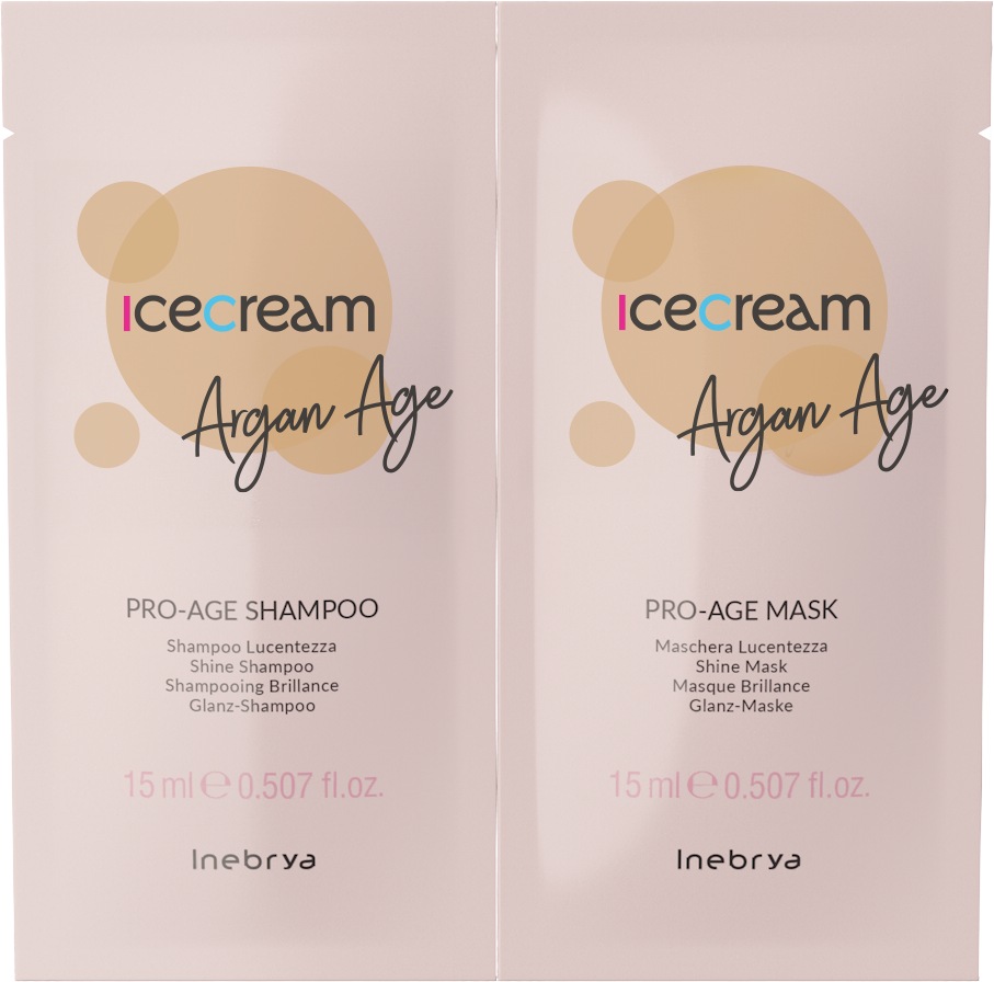 Ice Cream Pro-Age Shampoo+Mask 2x15ml