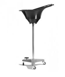 Waschbecken auf Stativ mit Pedal schwarz