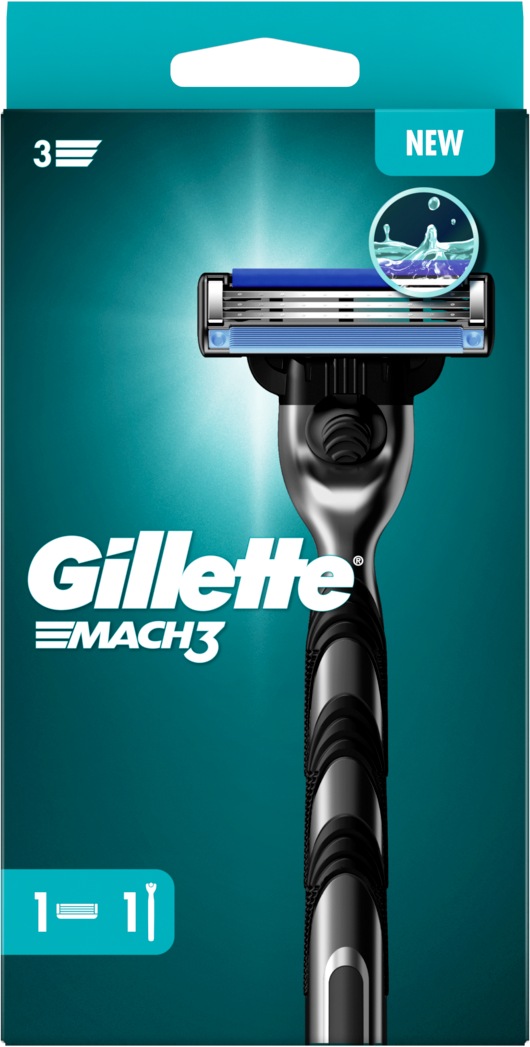 Gillette Mach 3 Rasierer inkl. 2 Klingen