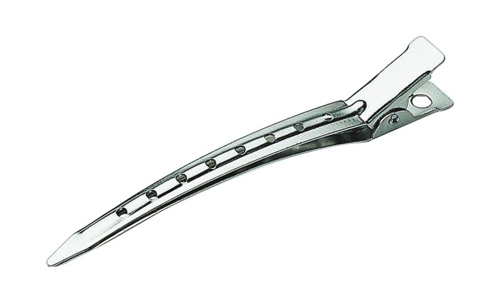 Schneideklemmen metall kurz silber, 9 cm lang, 6 Stück Schneideklemmen metall kurz silber, 9 cm lang, 6 Stück
