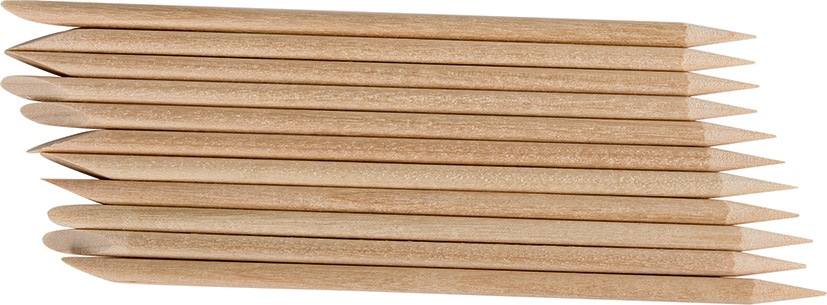 PS Holz-Maniküre-Stäbchen 10Stück